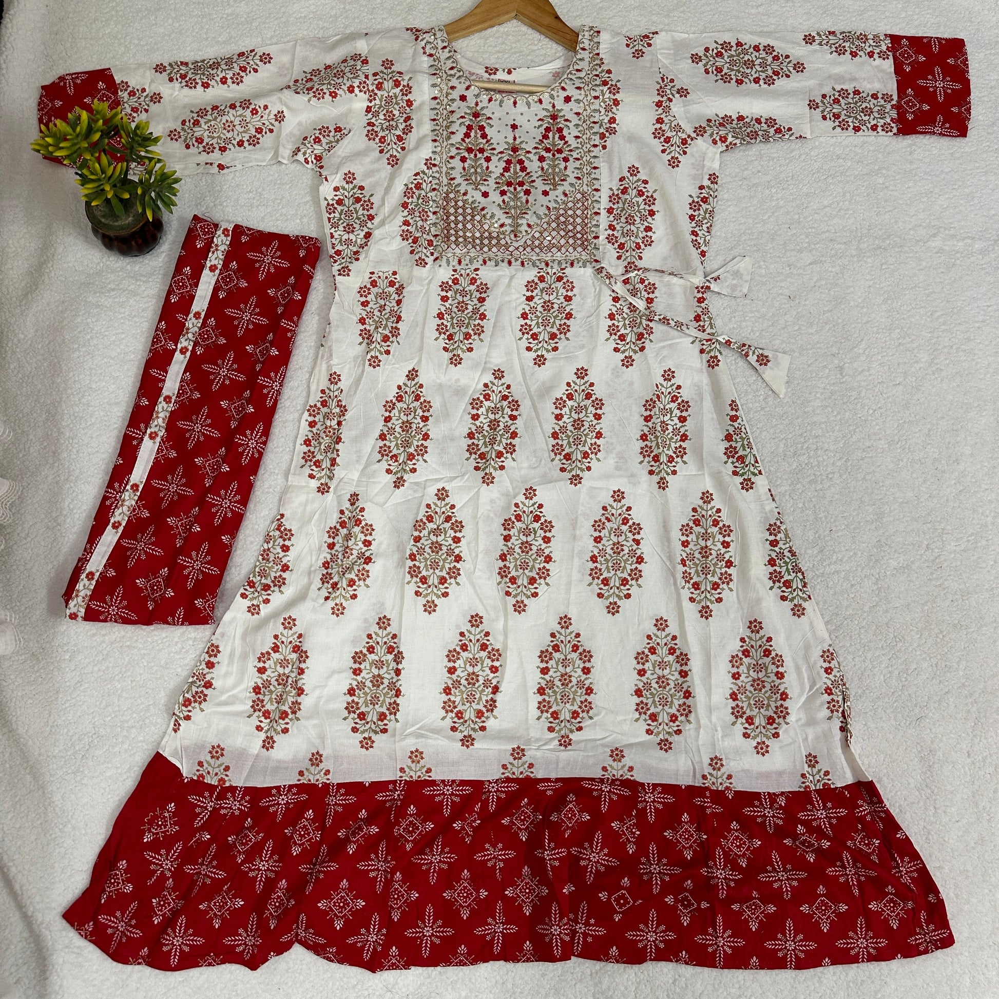 Soft Cotton Gown & Dupatta Set