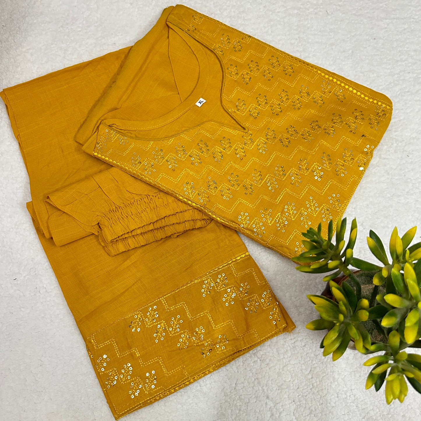 Cotton Silk Voile Kurti Set